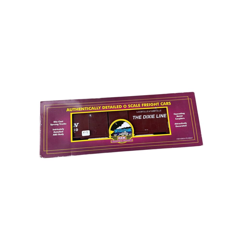 Title: MTH O Scale Louisville & Nashville 50’ Double Door Box Car #41030